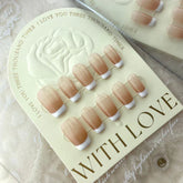 Simple French Nails - Press on Nails