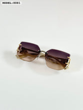 Square Brown Gradient Sunglasses Unisex