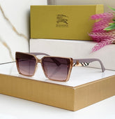 Square Shades with Check Pattern Sunglasses