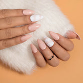 Nude Nails Marble Nail Art Press on Nails Set