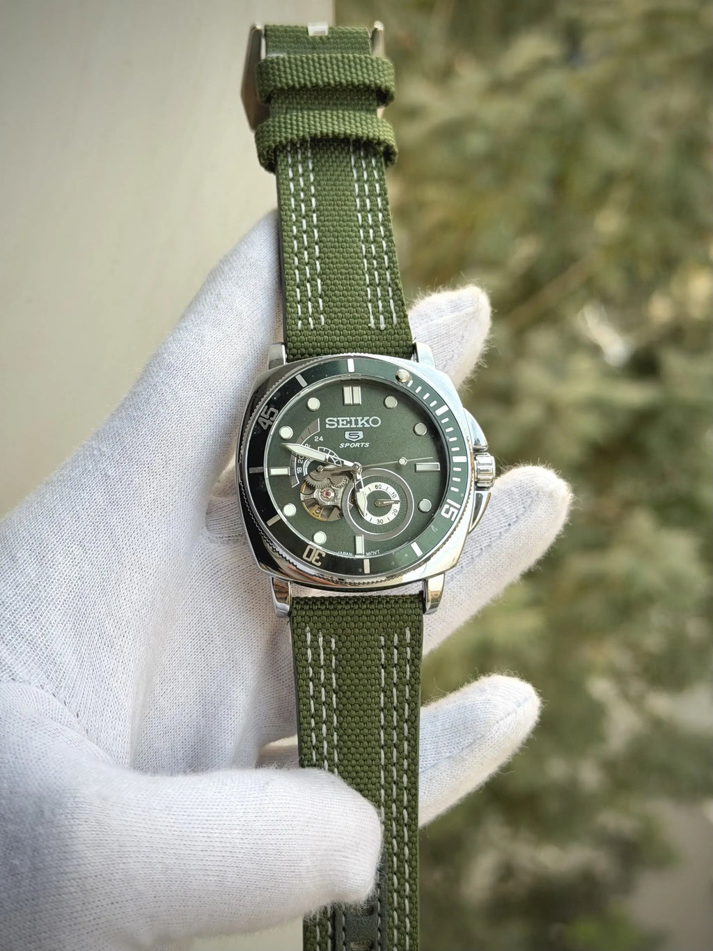 Seiko 5 Sports Green watch (EXclusive Offer)