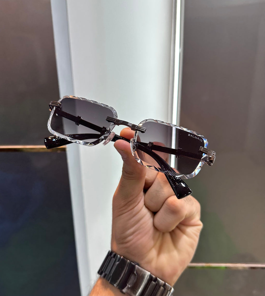 Balmain Paris Black Transparent Karan Aujla Limited Edition Luxury Shade With Original Packing