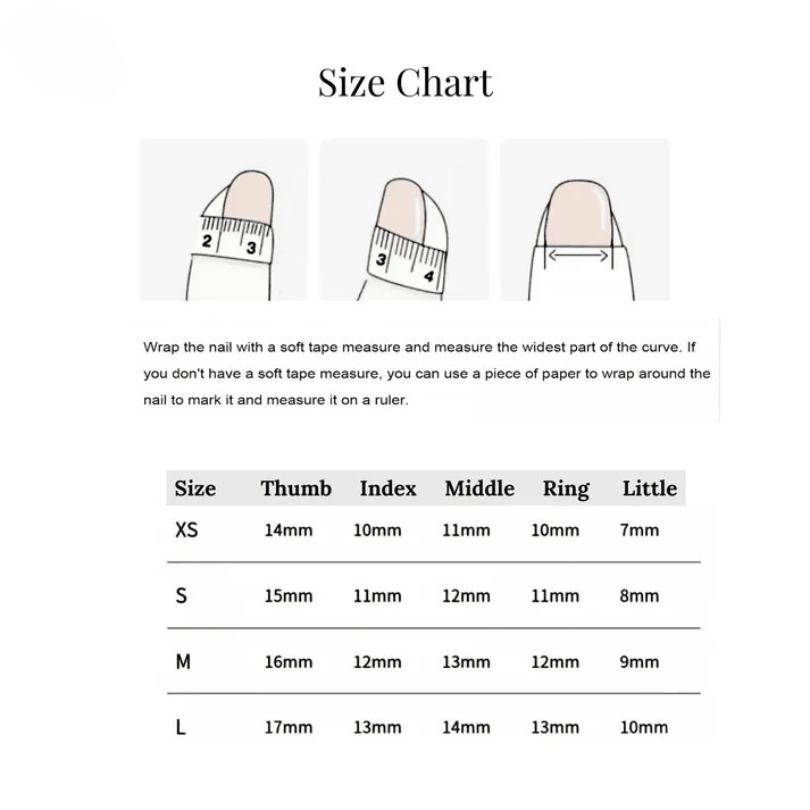 Simple French Nails - Press on Nails