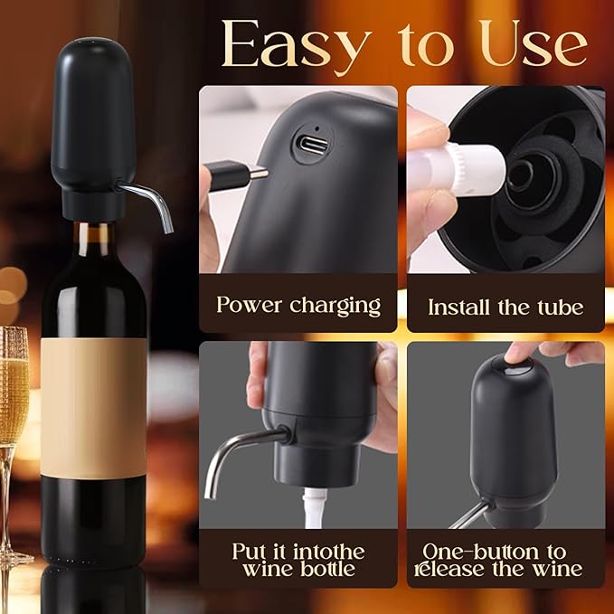 Black Smart Alcohol Dispenser