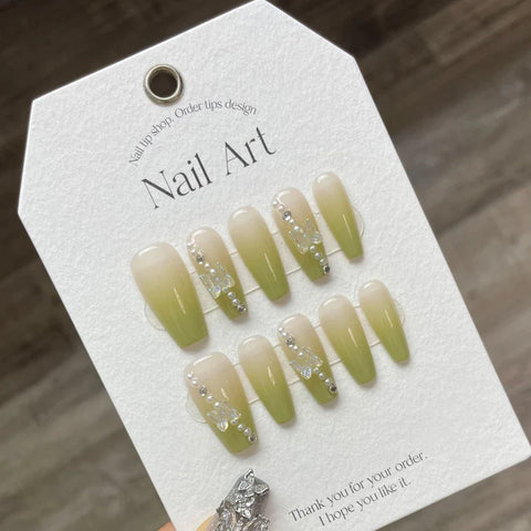 Green Glow - Press on Nails