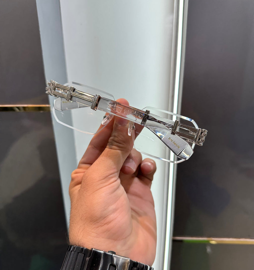 Balmain Paris White Transparent Karan Aujla Limited Edition Luxury Shade With Original Packing