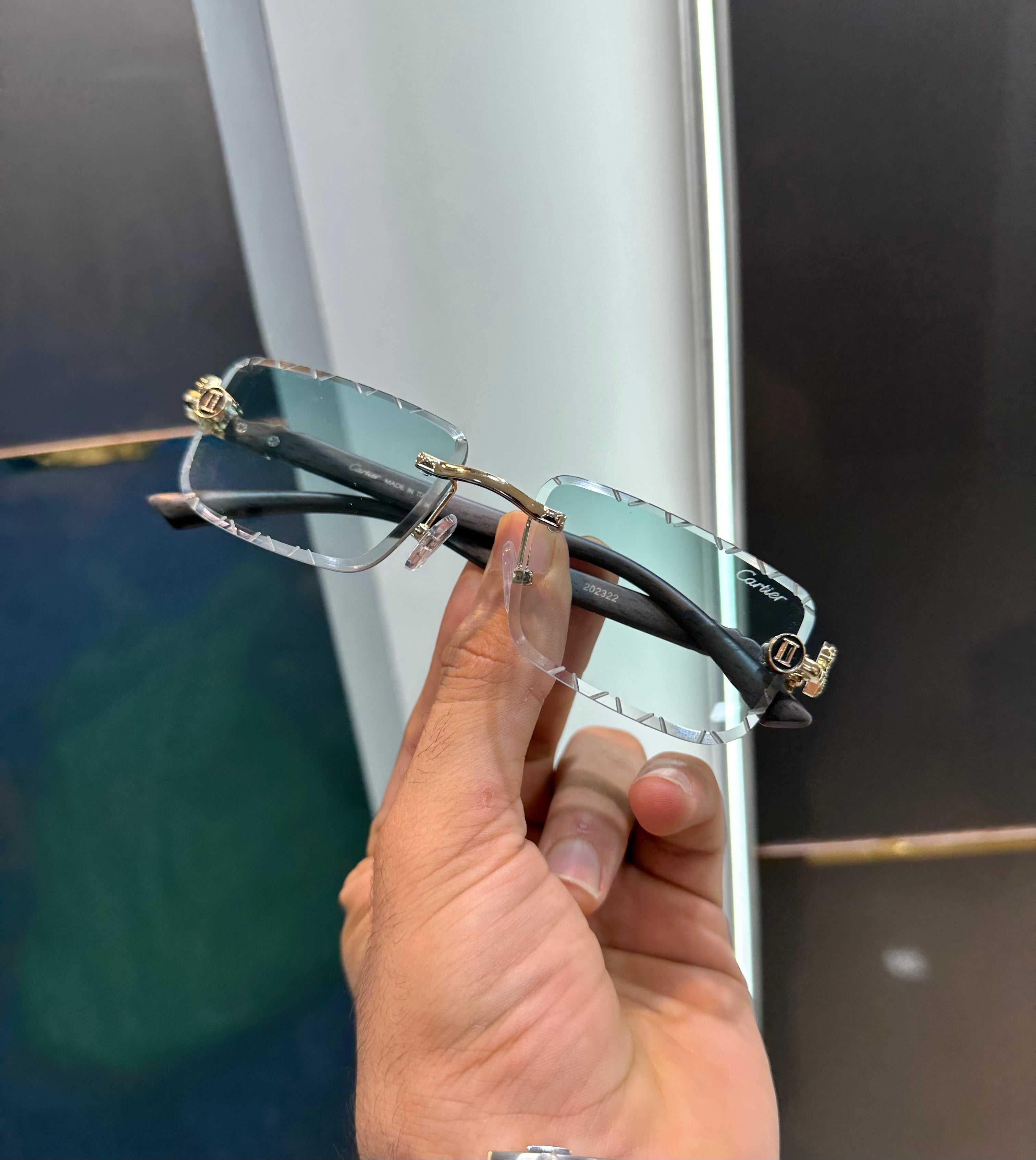 Cartier Aqua Green Karan Aujla Limited Edition Luxury Shade With Original Packing