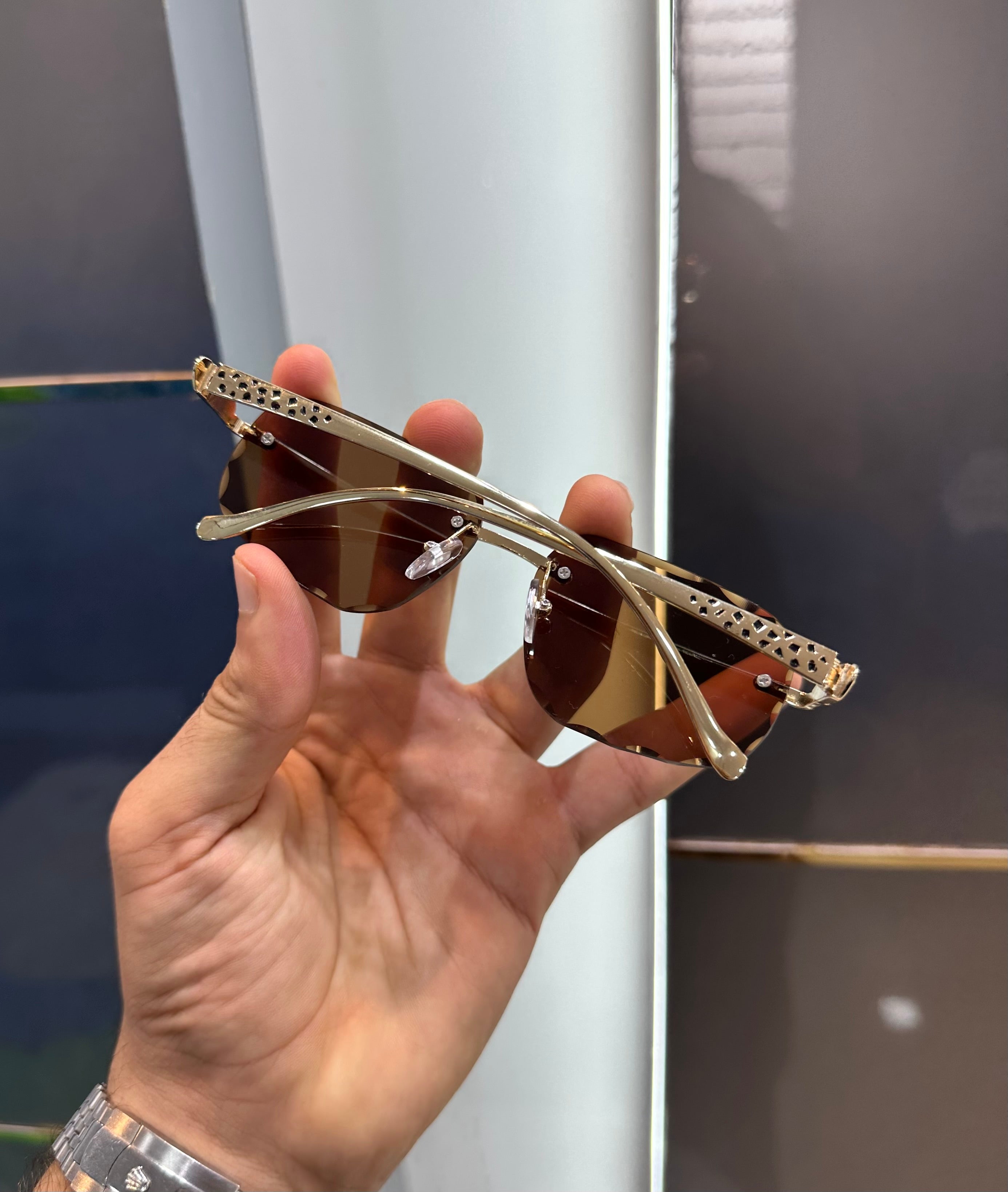 Cartier Brown Designer Karan Aujla Eiditon Shade Luxury Shade With Original Packing