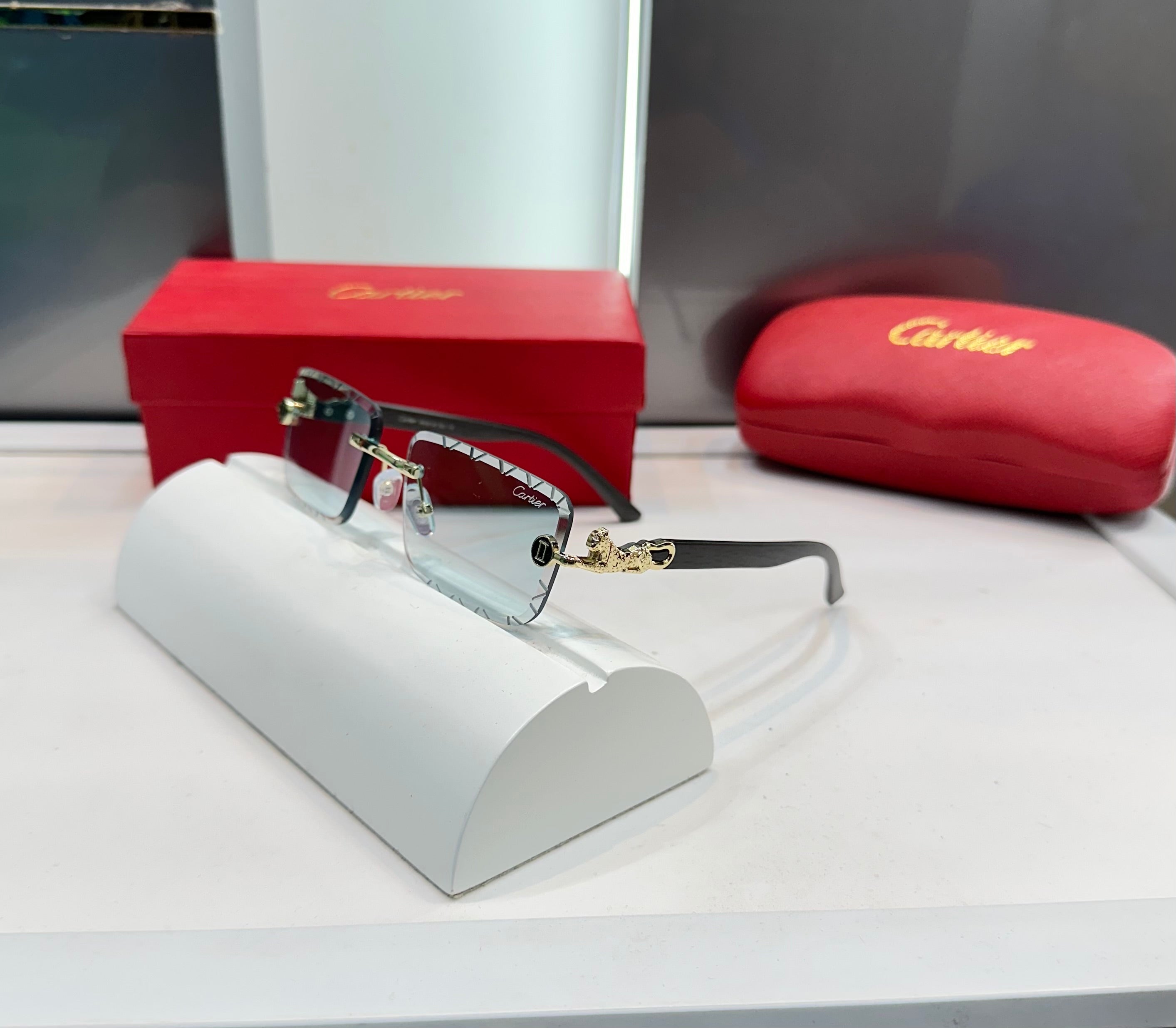 Cartier Aqua Green Karan Aujla Limited Edition Luxury Shade With Original Packing