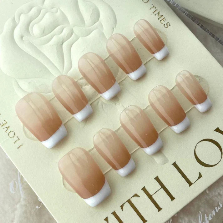 Simple French Nails - Press on Nails