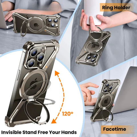Z Shape Metal Case For iPhone/Samsung