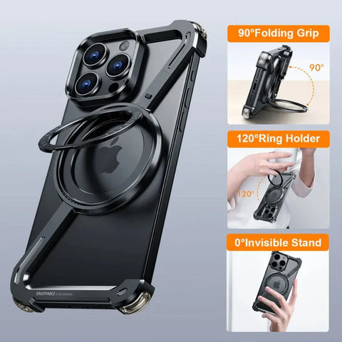 Z Shape Metal Case For iPhone/Samsung