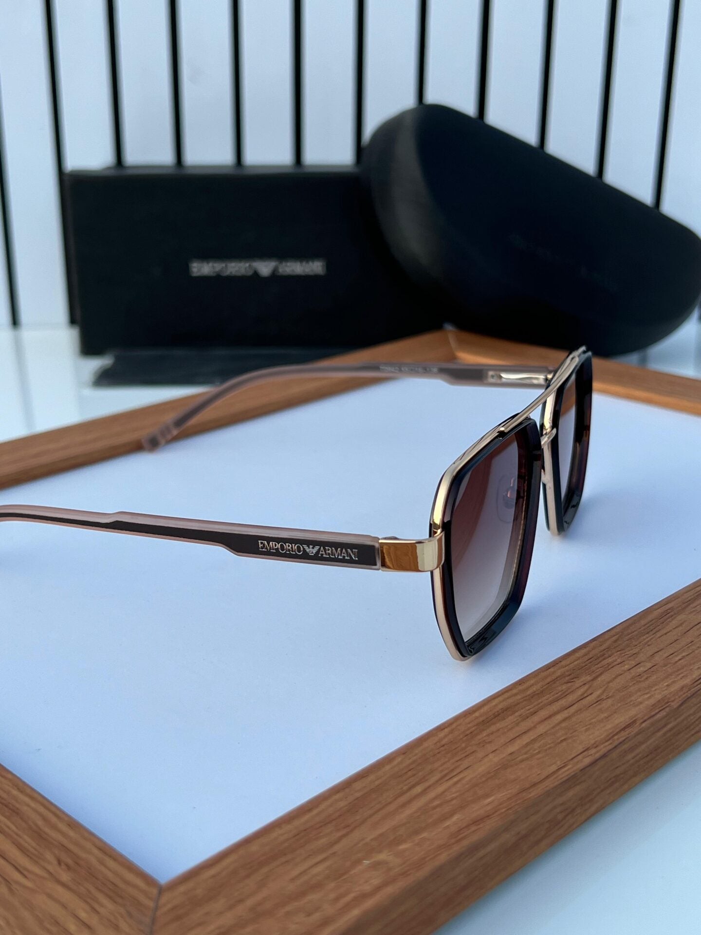 UV Protection Brown Gradient Sunglasses