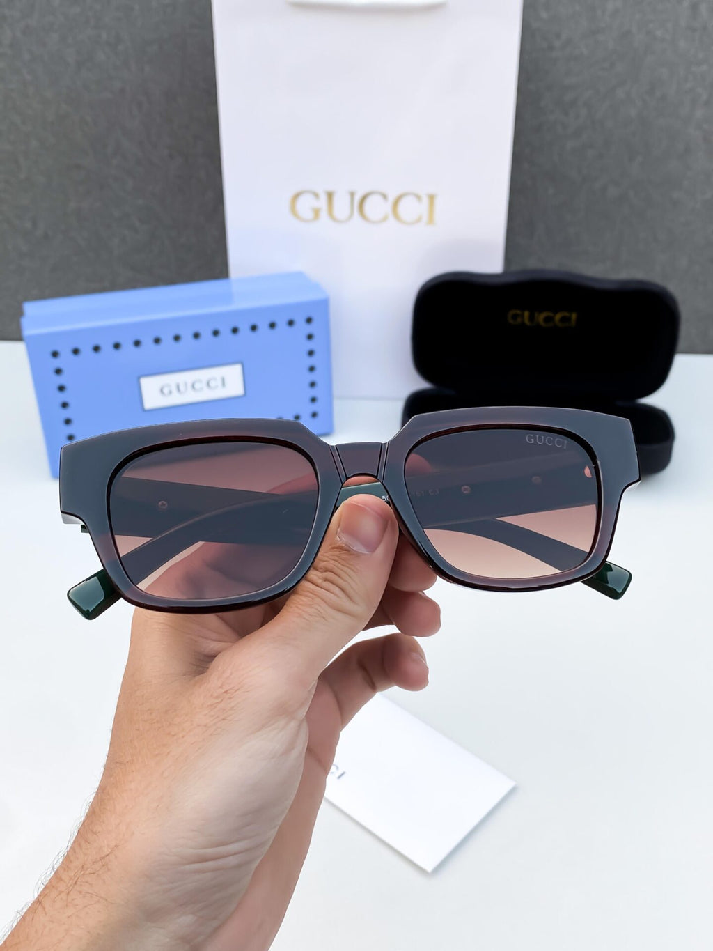 Sunglasses with Web Stripe Detail