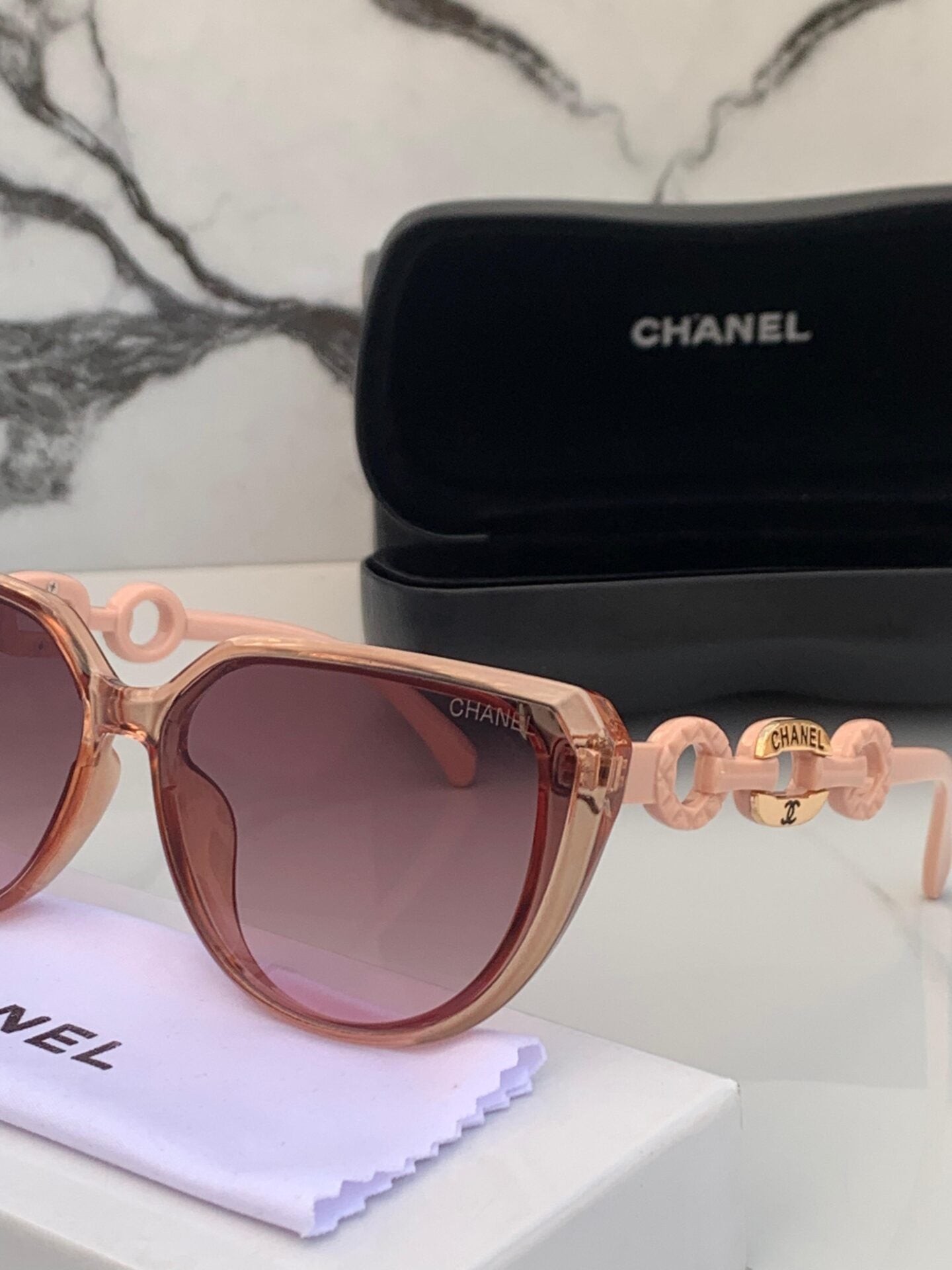 Pink Cat-Eye Sunglasses For Women