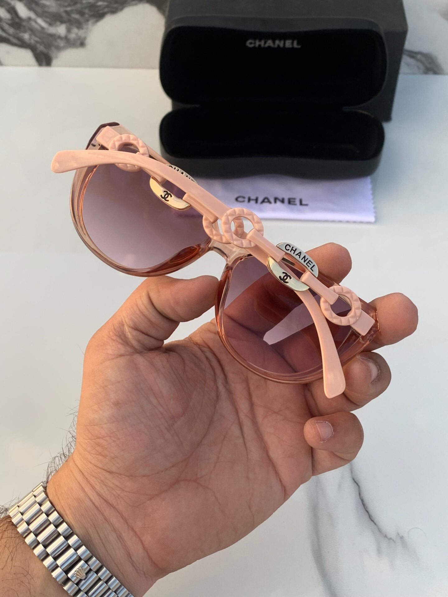 Pink Cat-Eye Sunglasses For Women