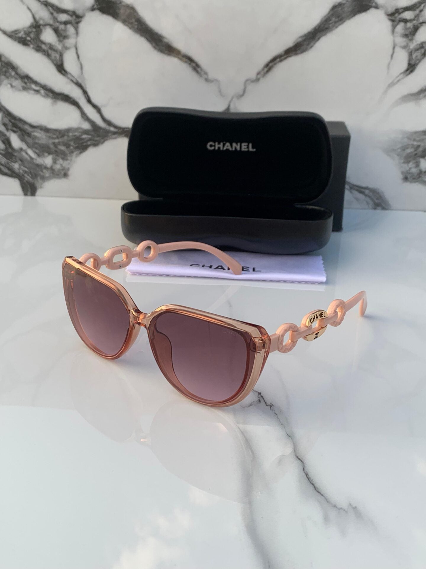 Pink Cat-Eye Sunglasses For Women