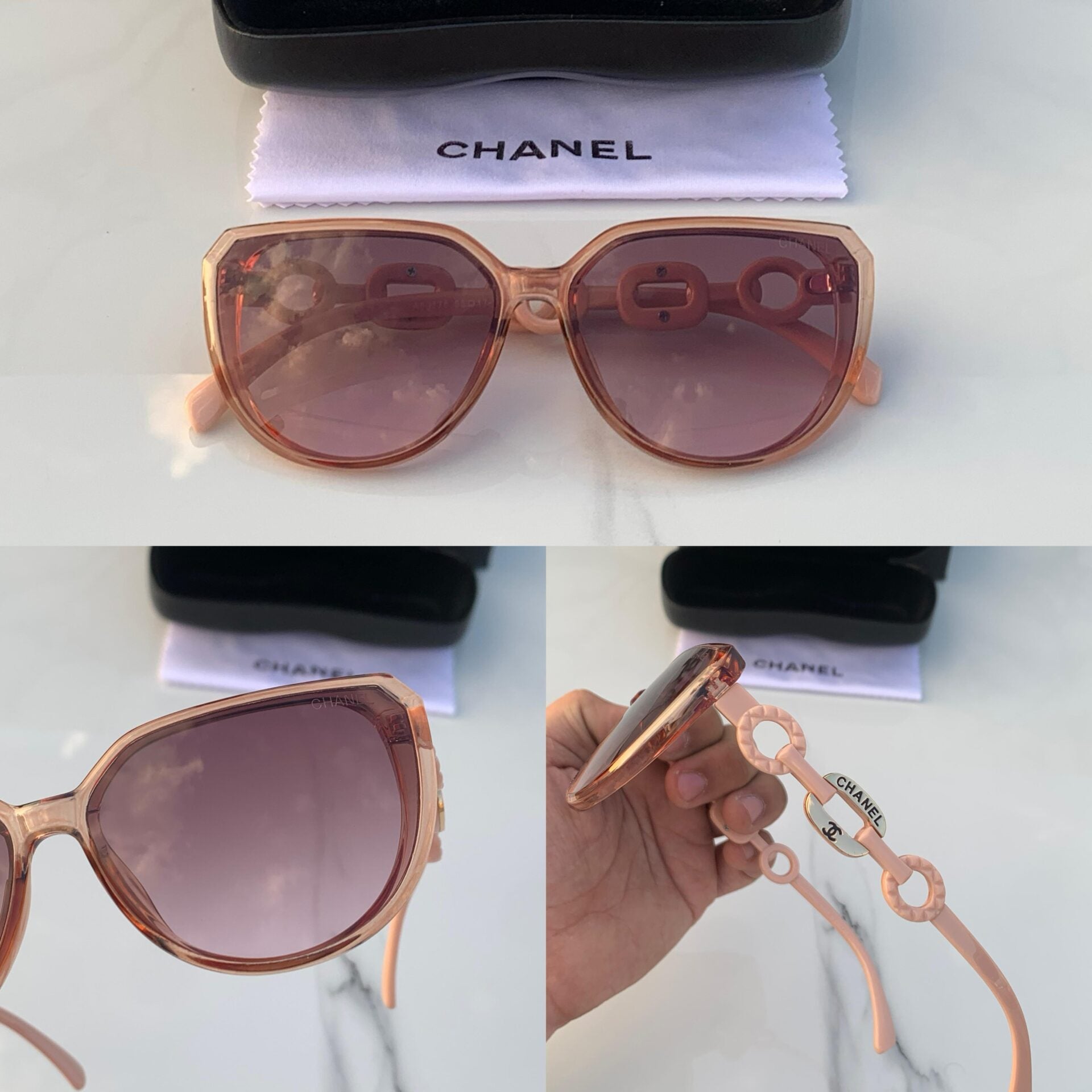 Pink Cat-Eye Sunglasses For Women