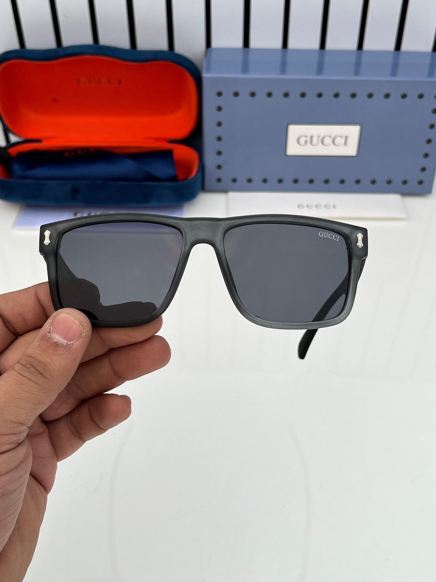 Rectangular Frame Sunglasses for Men