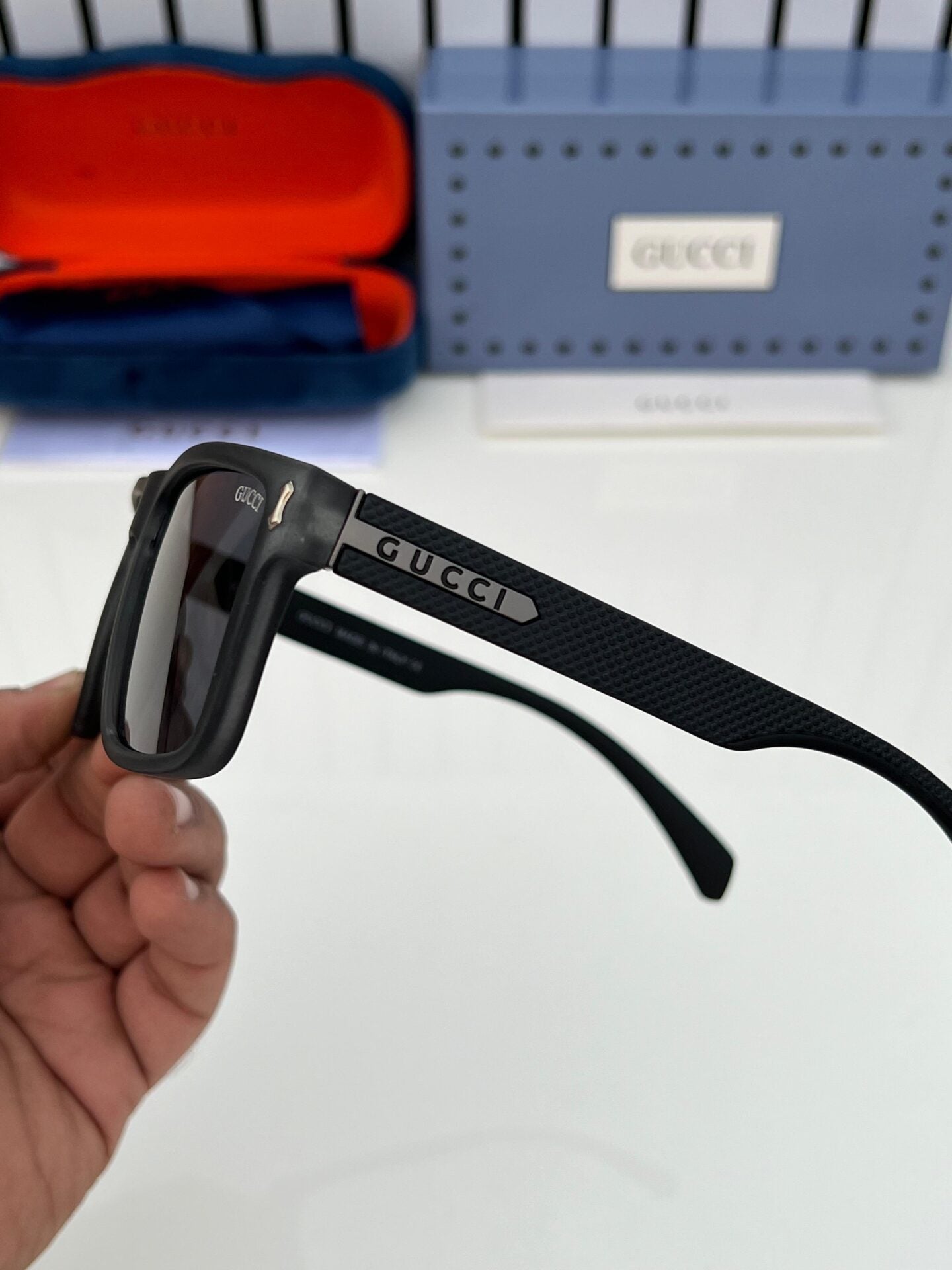 Rectangular Frame Sunglasses for Men