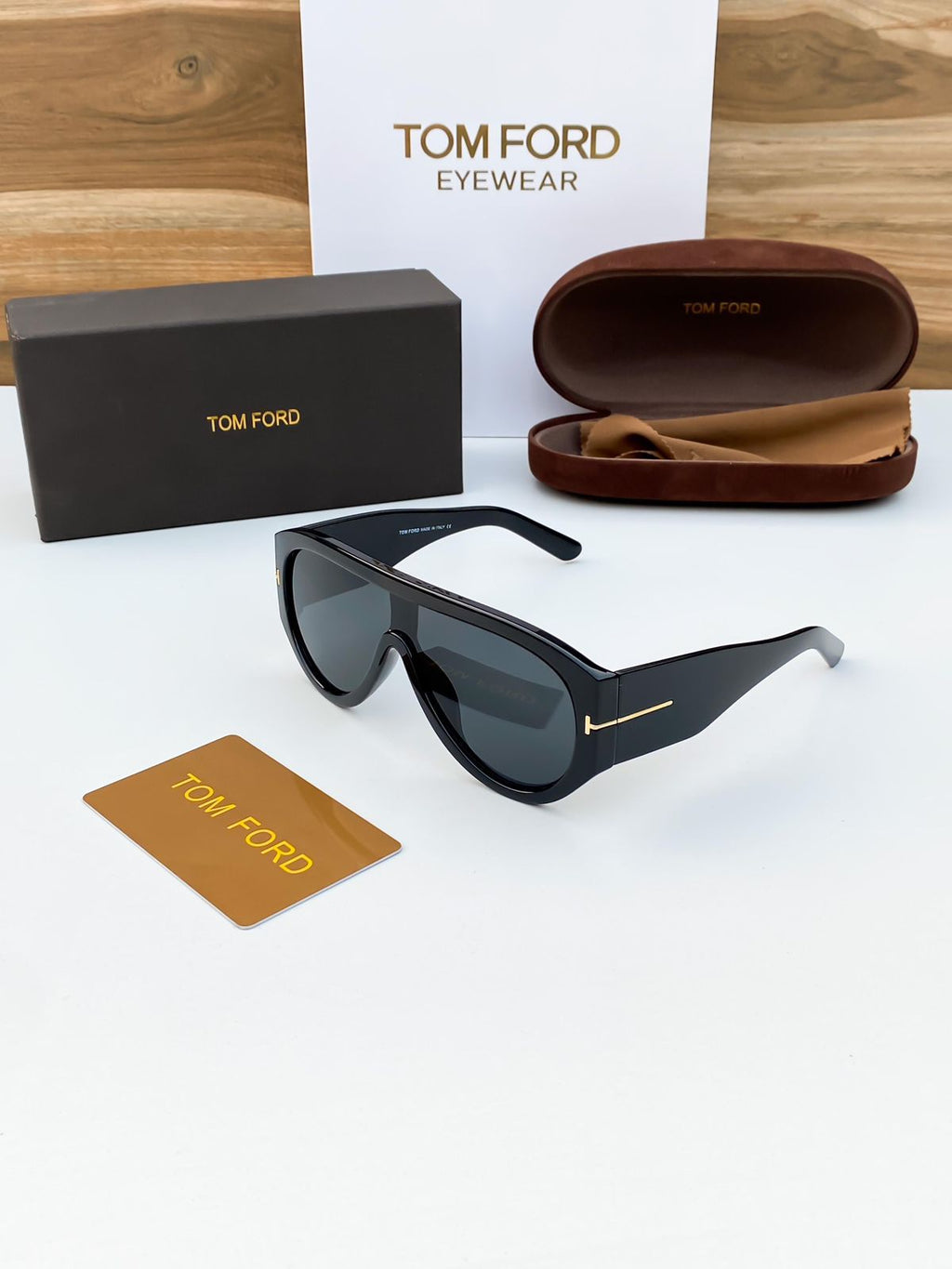 Gold & Brown Aviator Sunglasses for Men