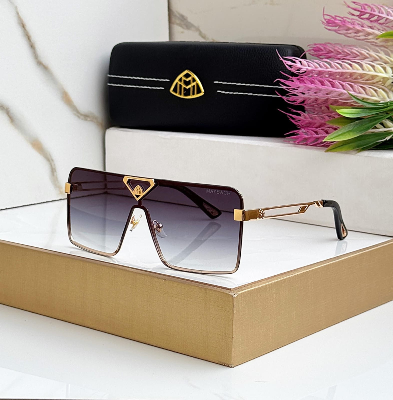 Oversized Frame Aviator Sunglasses for Men