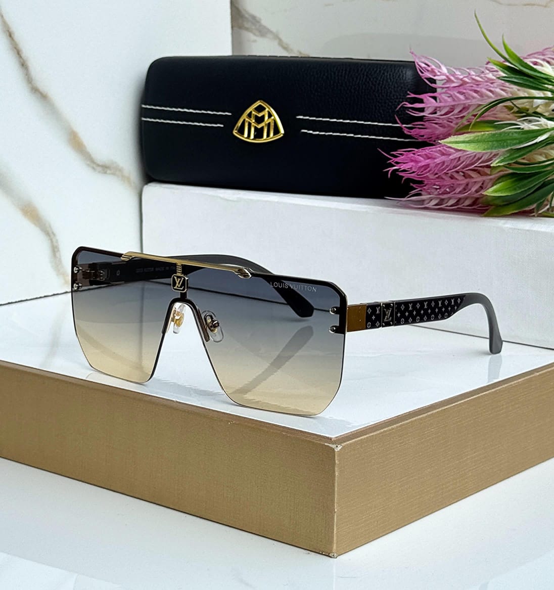 Oversized Frame Aviator Sunglasses for Men