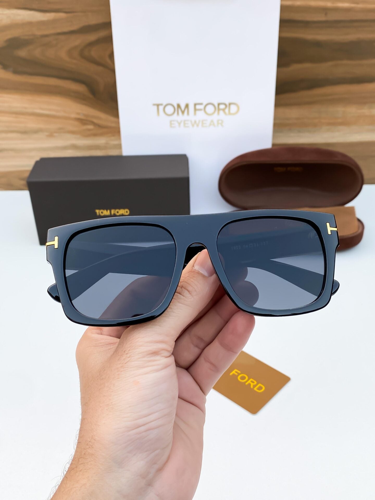 Black Oversized Frame Sunglasses for Men
