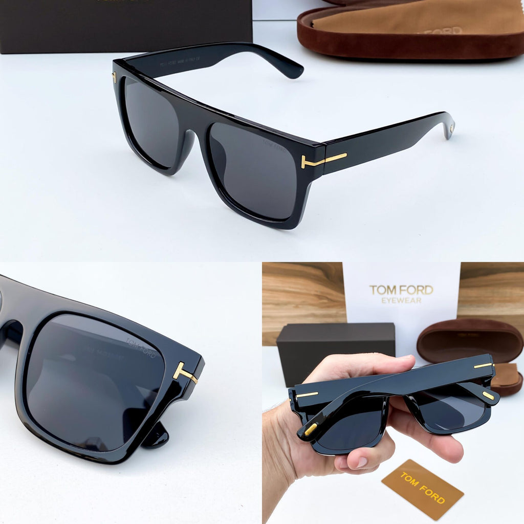 Black Oversized Frame Sunglasses for Men