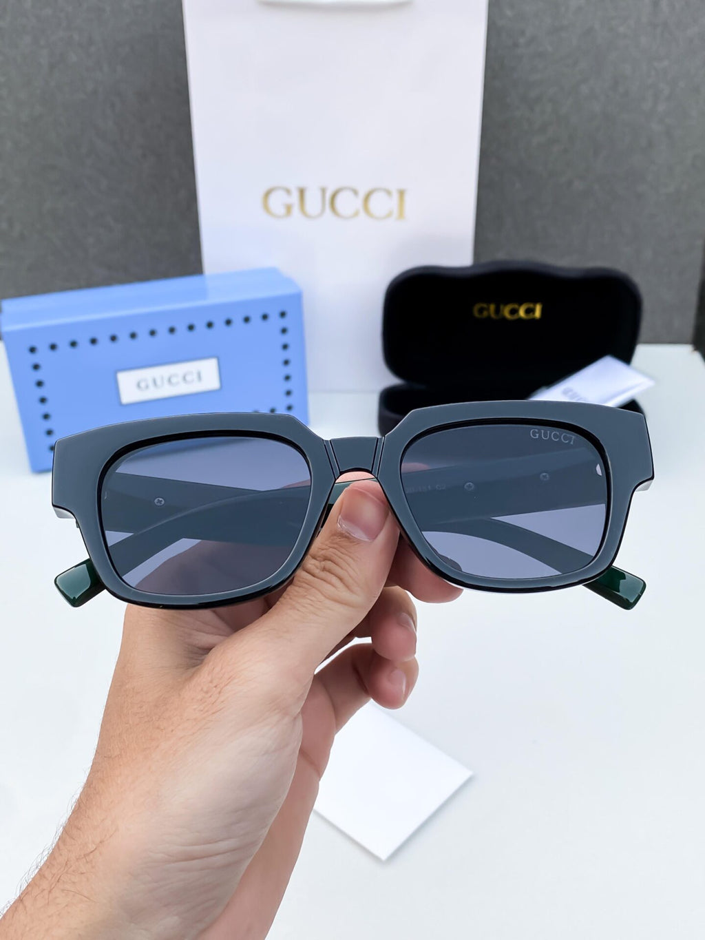 Sunglasses with Web Stripe Detail