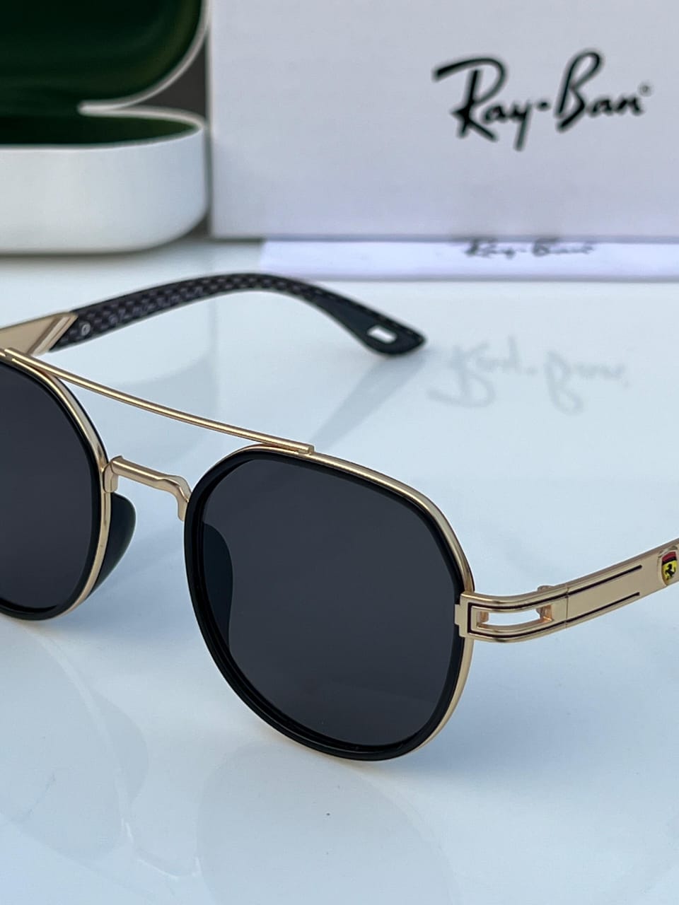 Black Aviator Sunglasses