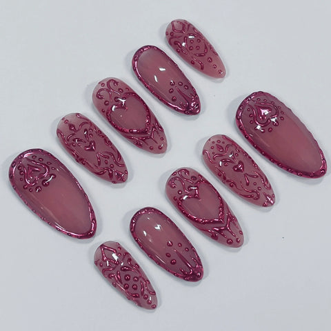 Chrome Empress - Press on Nail