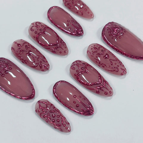 Chrome Empress - Press on Nail