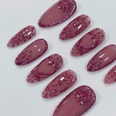 Chrome Empress - Press on Nail