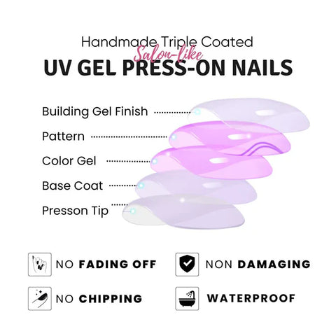 Classic French Nails Press On Nails Set