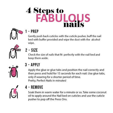 Classic French Nails Press On Nails Set