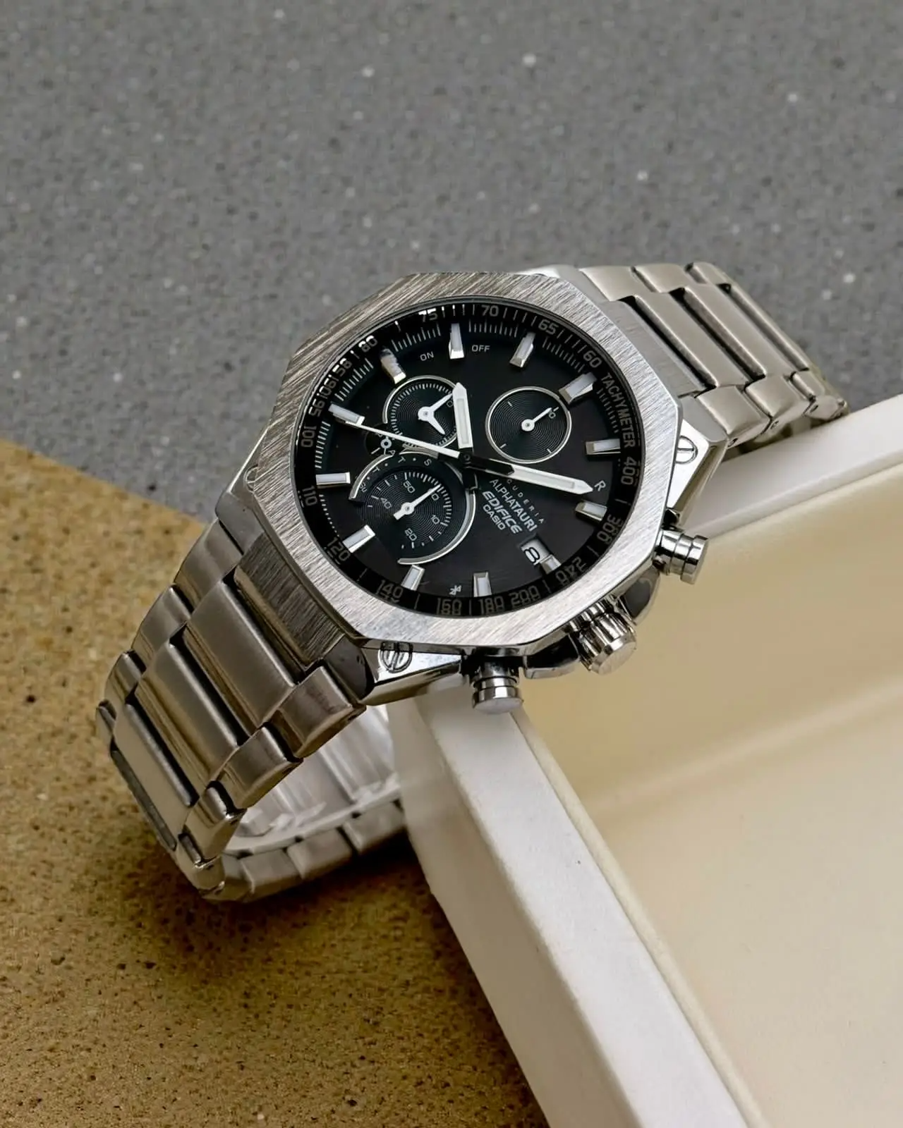 Casi.o Edifice EQB-1100 Silver Watch