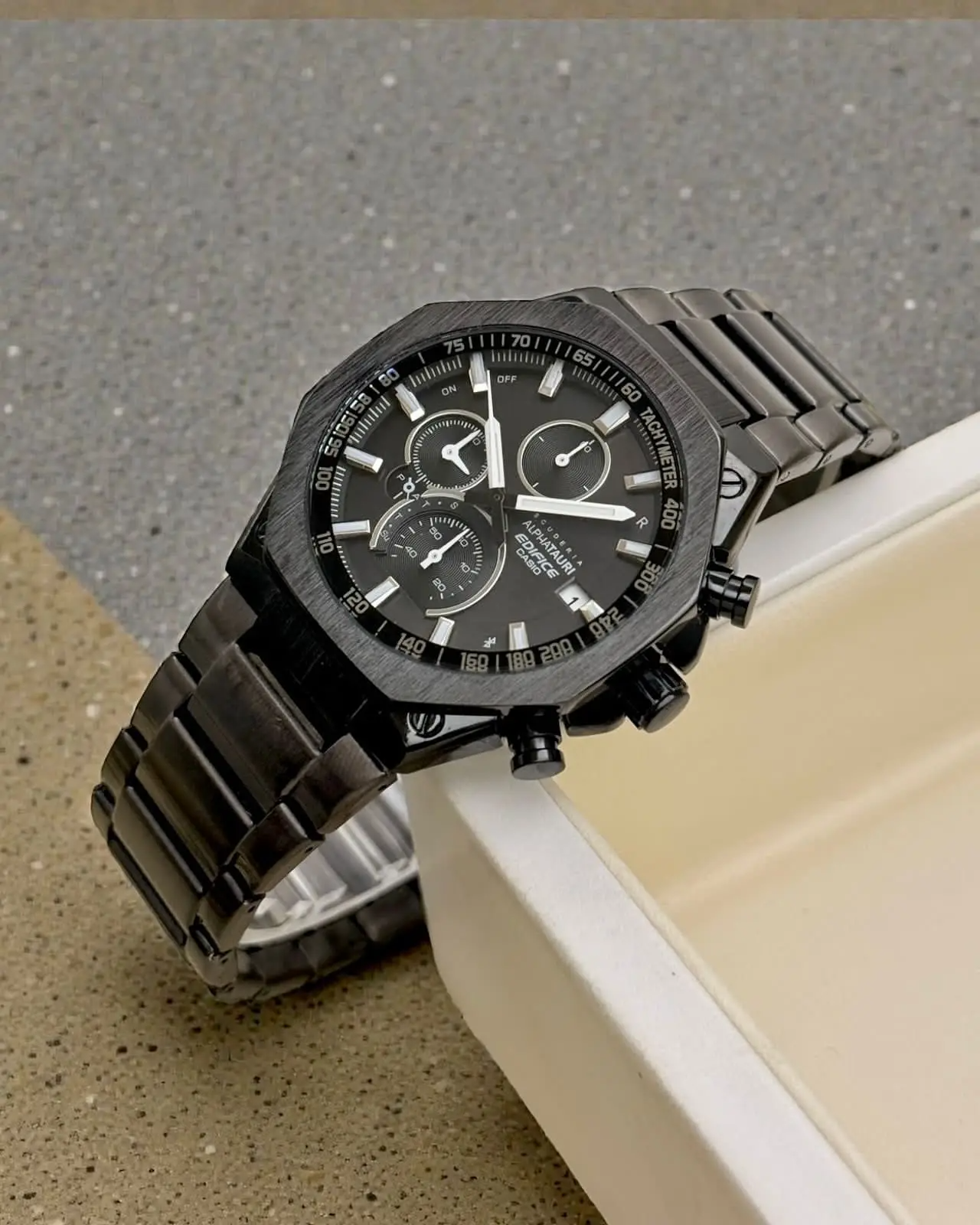 Casi.o Edifice EQB-1100 Full Black Watch