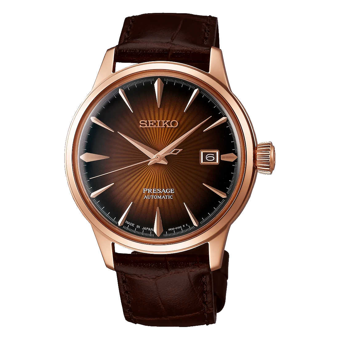 Seiko Presage Automatic Brown Watch