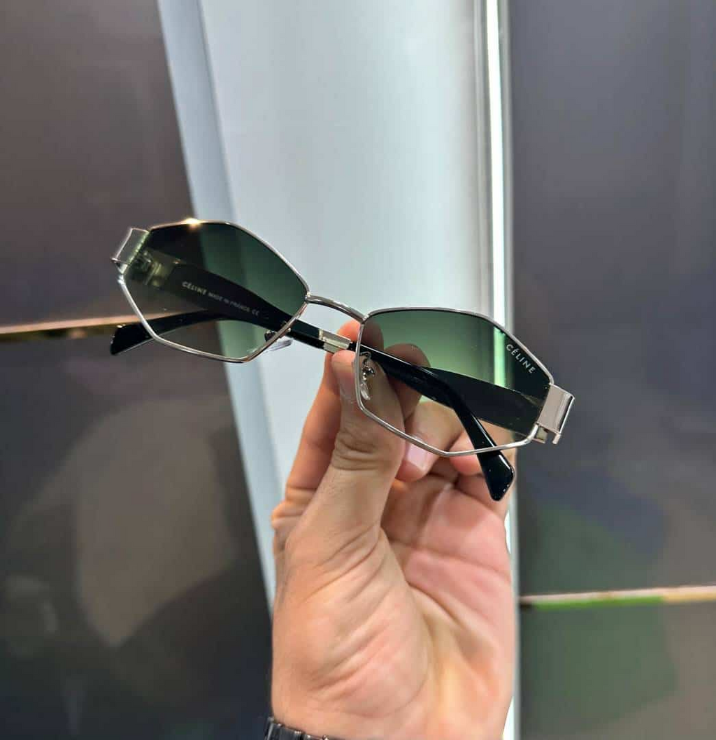 Celine Silver With Green Designer Premium Shade 598