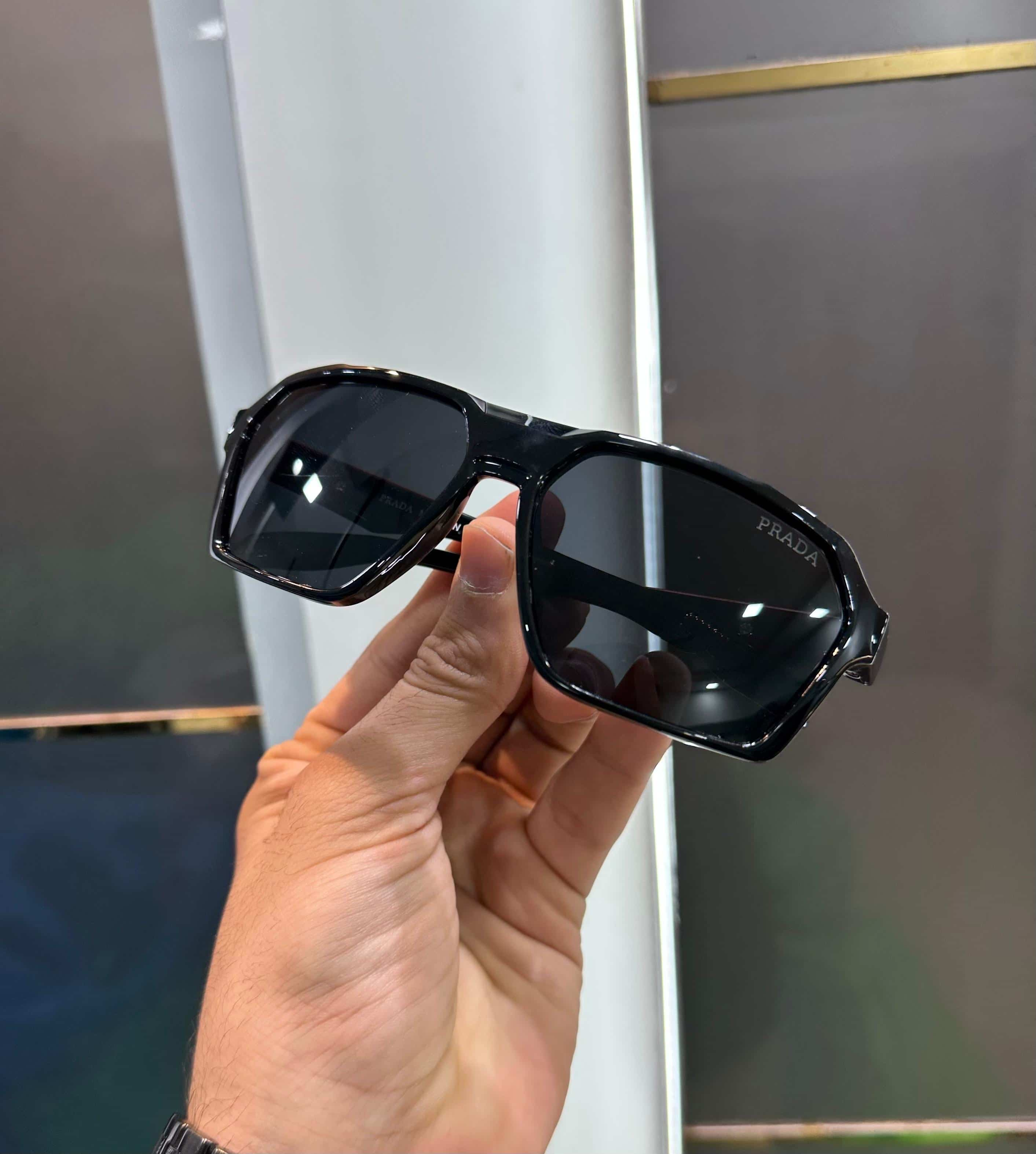 Prada Milano All Black Glossy Premium Shade S91