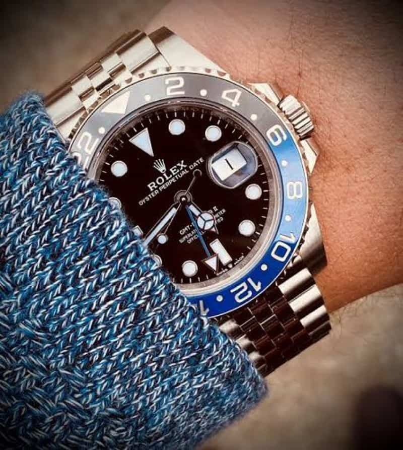 RoL3x.. GMT MASTER 2 BATMAN JUBLIE YZ Watch