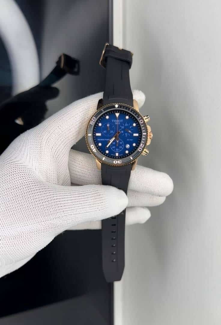 Tisso_t Seastar Working Blue Dial Watch