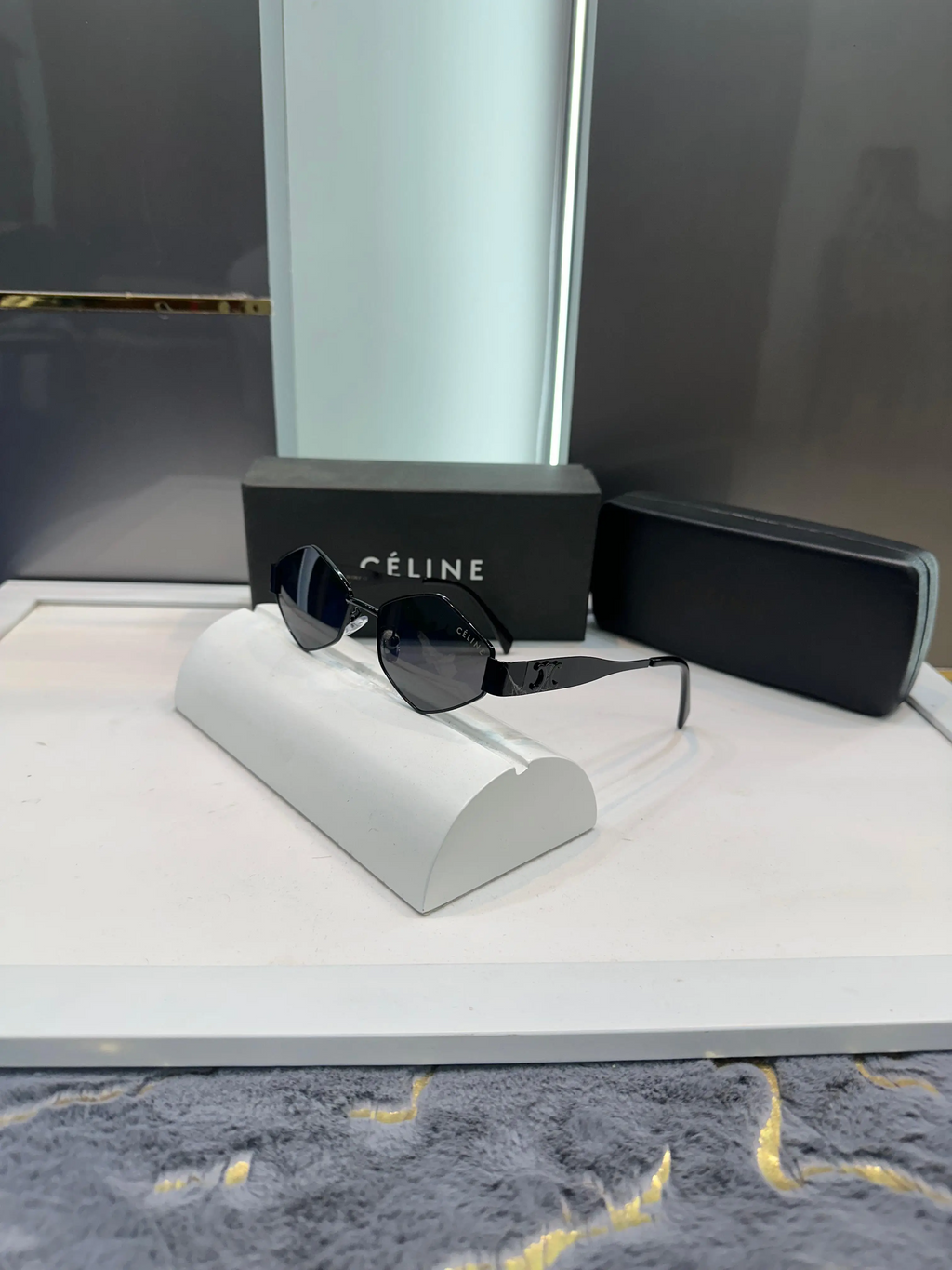 Celine All Black Designer Premium Shade 598