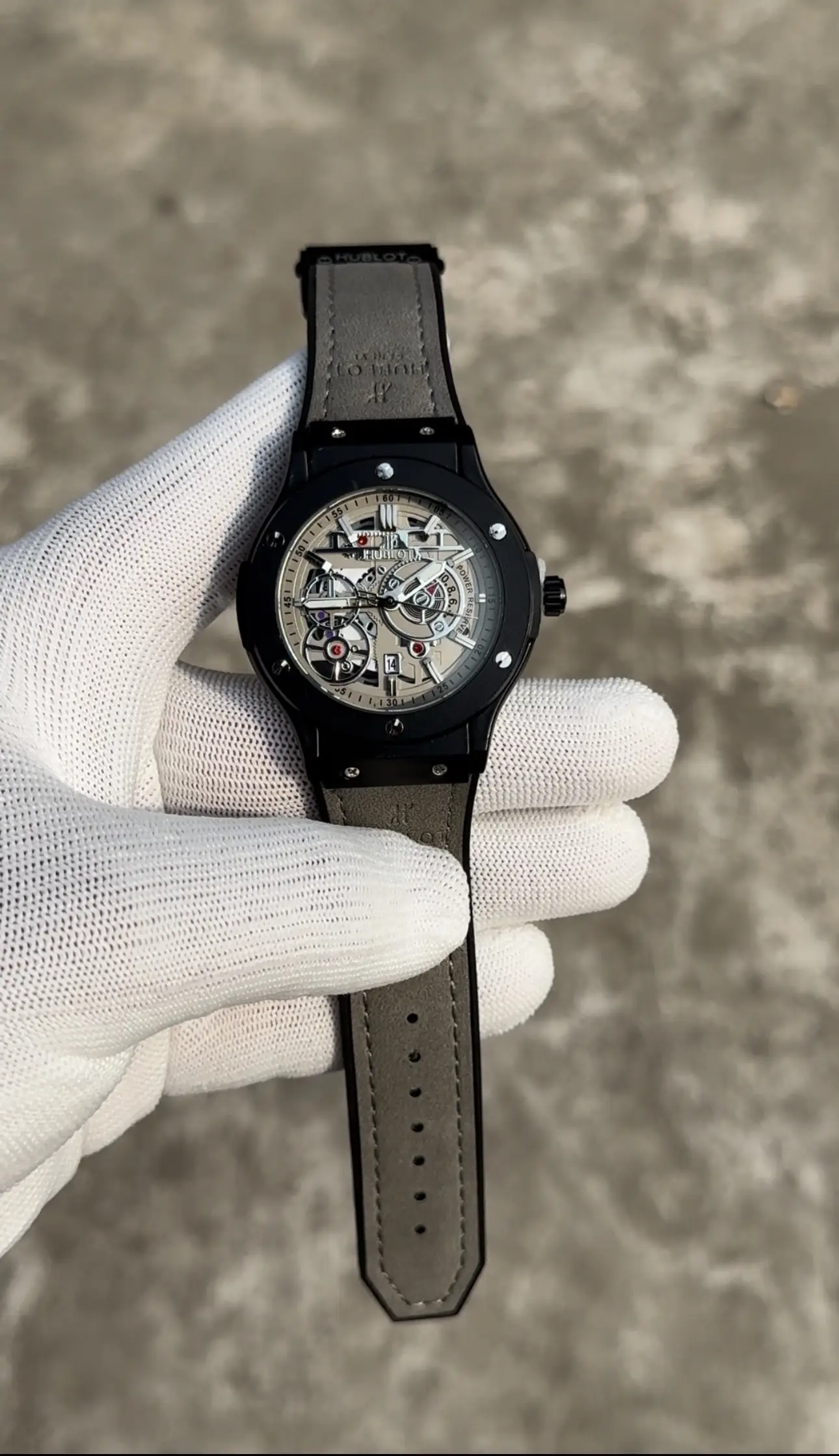 HUBLO.T BIG BANG GREY BLACK Watch