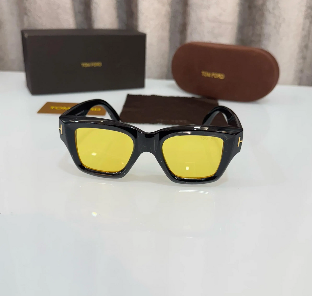 TomF0Rd Black Yellow Premium Shades 184
