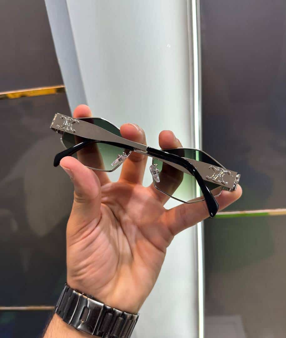 Celine Silver With Green Designer Premium Shade 598