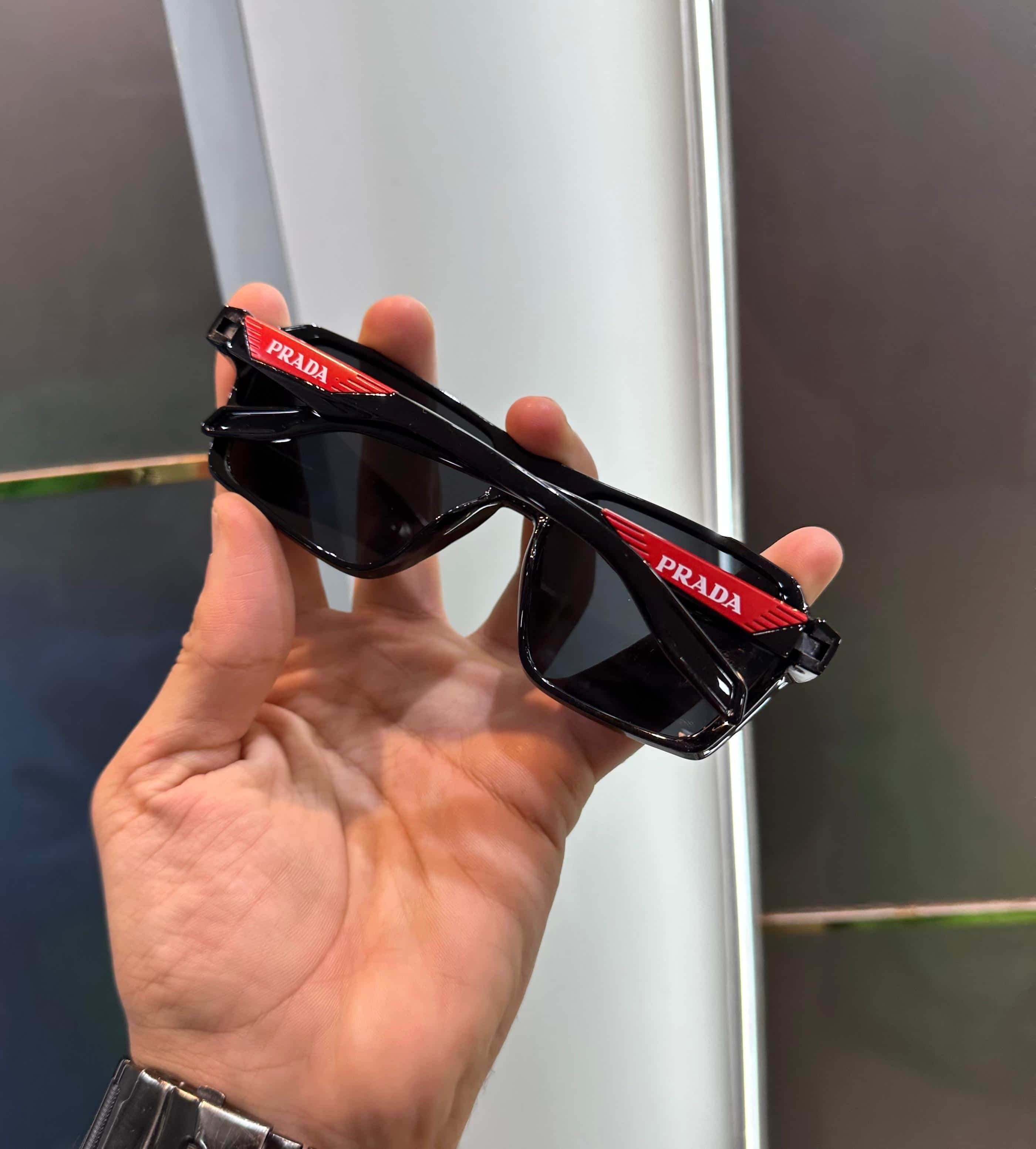 Prada Milano All Black Glossy Premium Shade S91