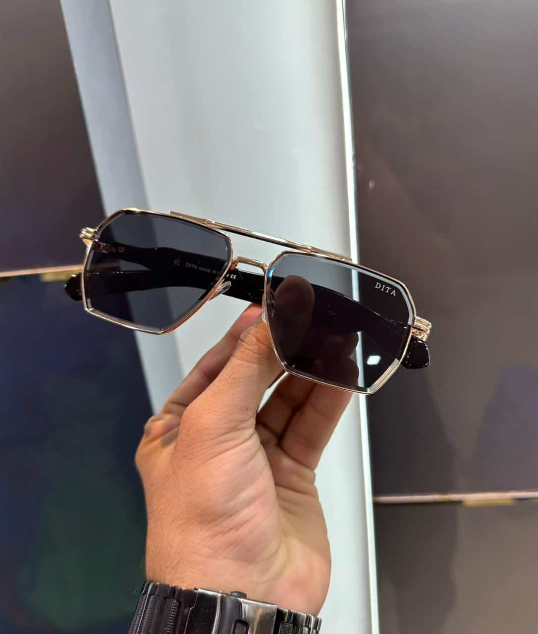 Dita Gold Black Designer Shade 9116