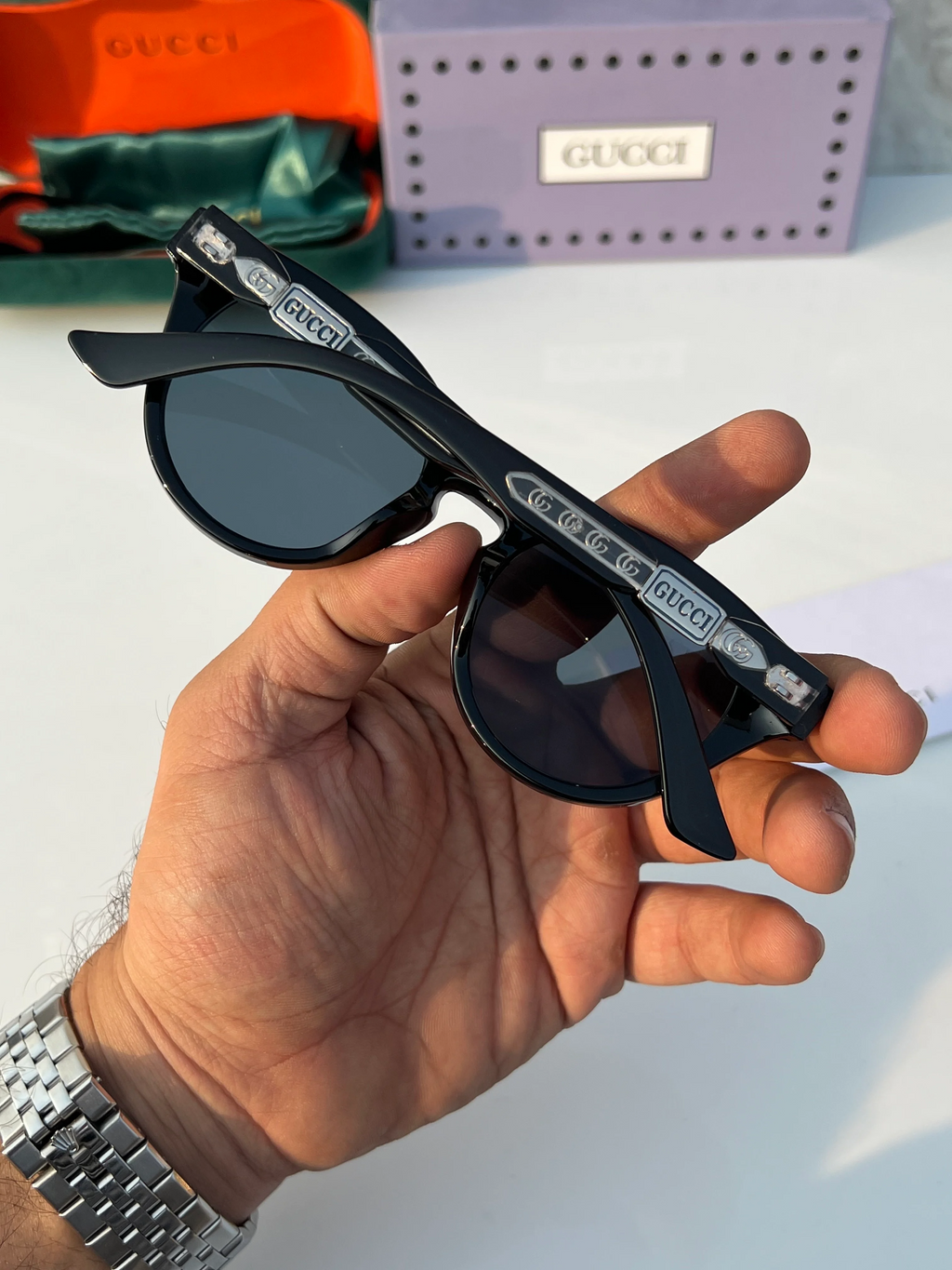 GuCcI 2921 black silver